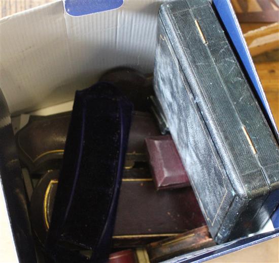 Leather jewellery boxes